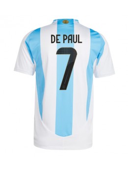 Argentina Rodrigo De Paul #7 Domaci Dres Copa America 2024 Kratak Rukavima